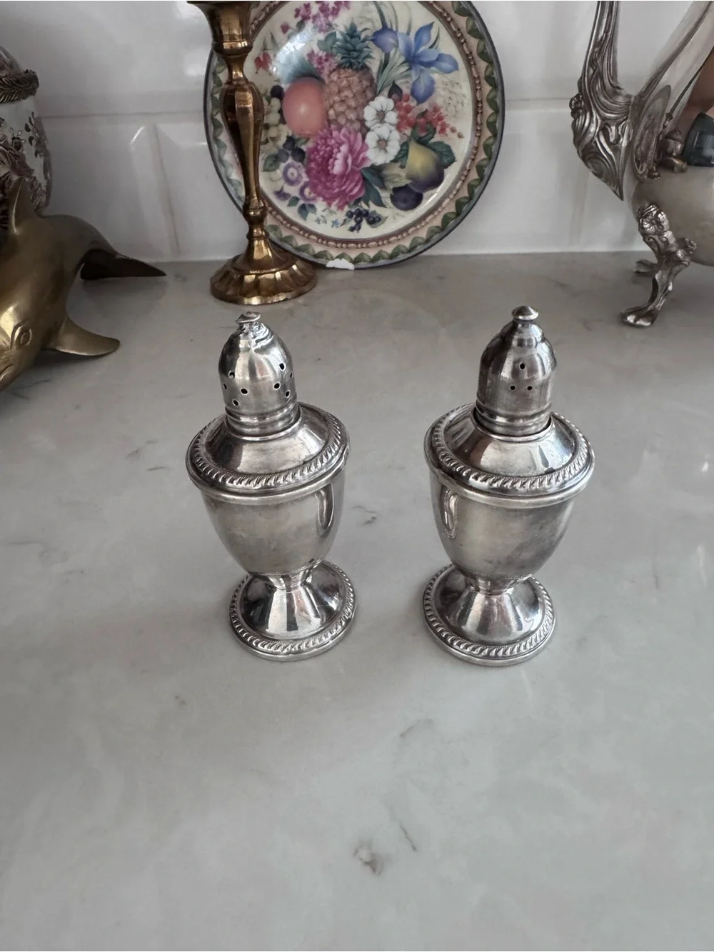 Vintage Duchin Creation Weighted Sterling Silver Salt & Pepper Shakers